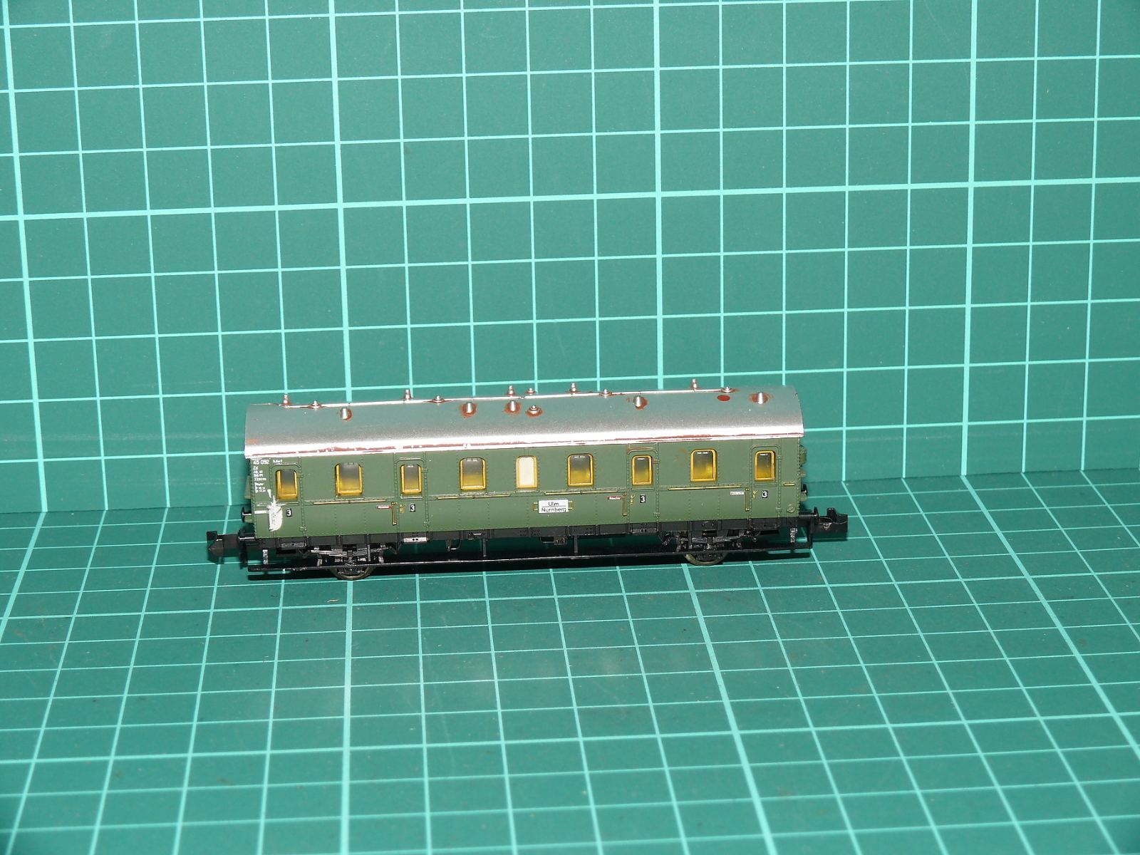 Arnold N - Dvounápravový osobní vůz 3. třídy Ci (45 082 Nür) DRG, epocha II (1:160) – N