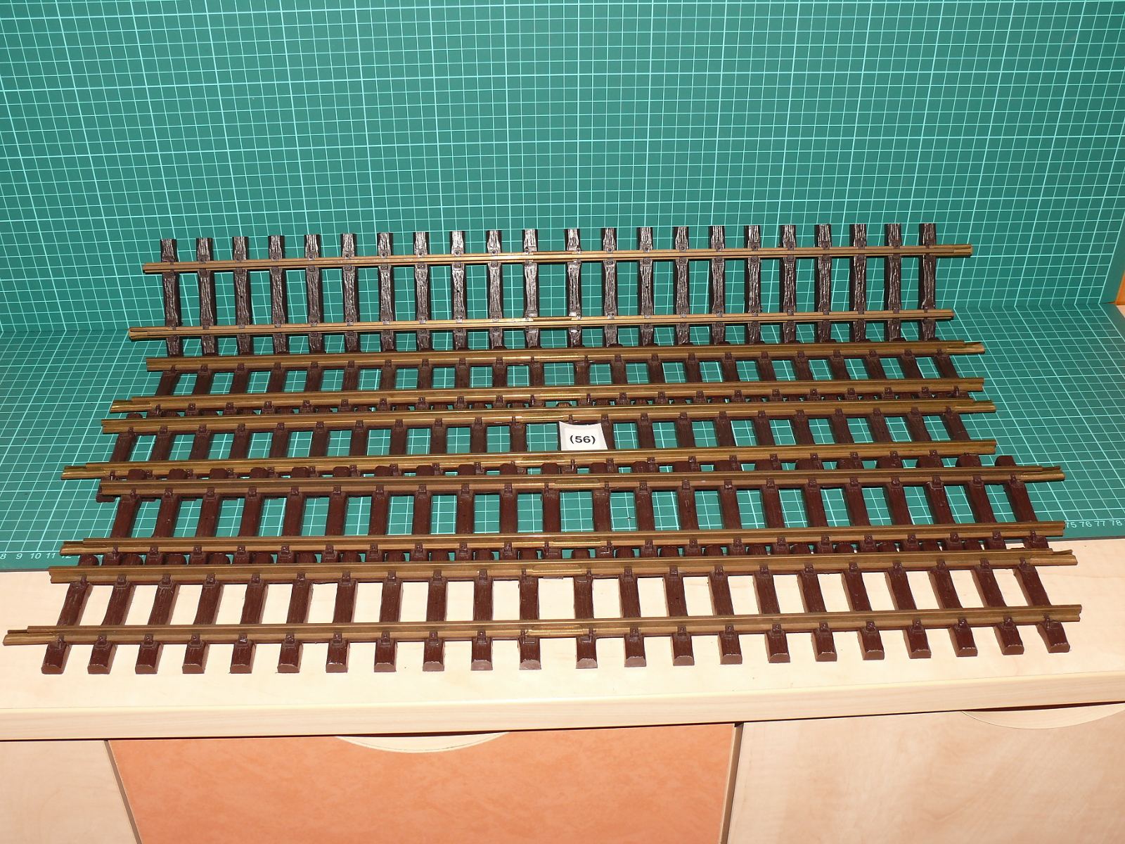 LGB G 1:22,5 - Sada 5 ks mosazných přímých dlouhých kolejí 10600 (600 mm, 45 mm) – Jiné velikosti