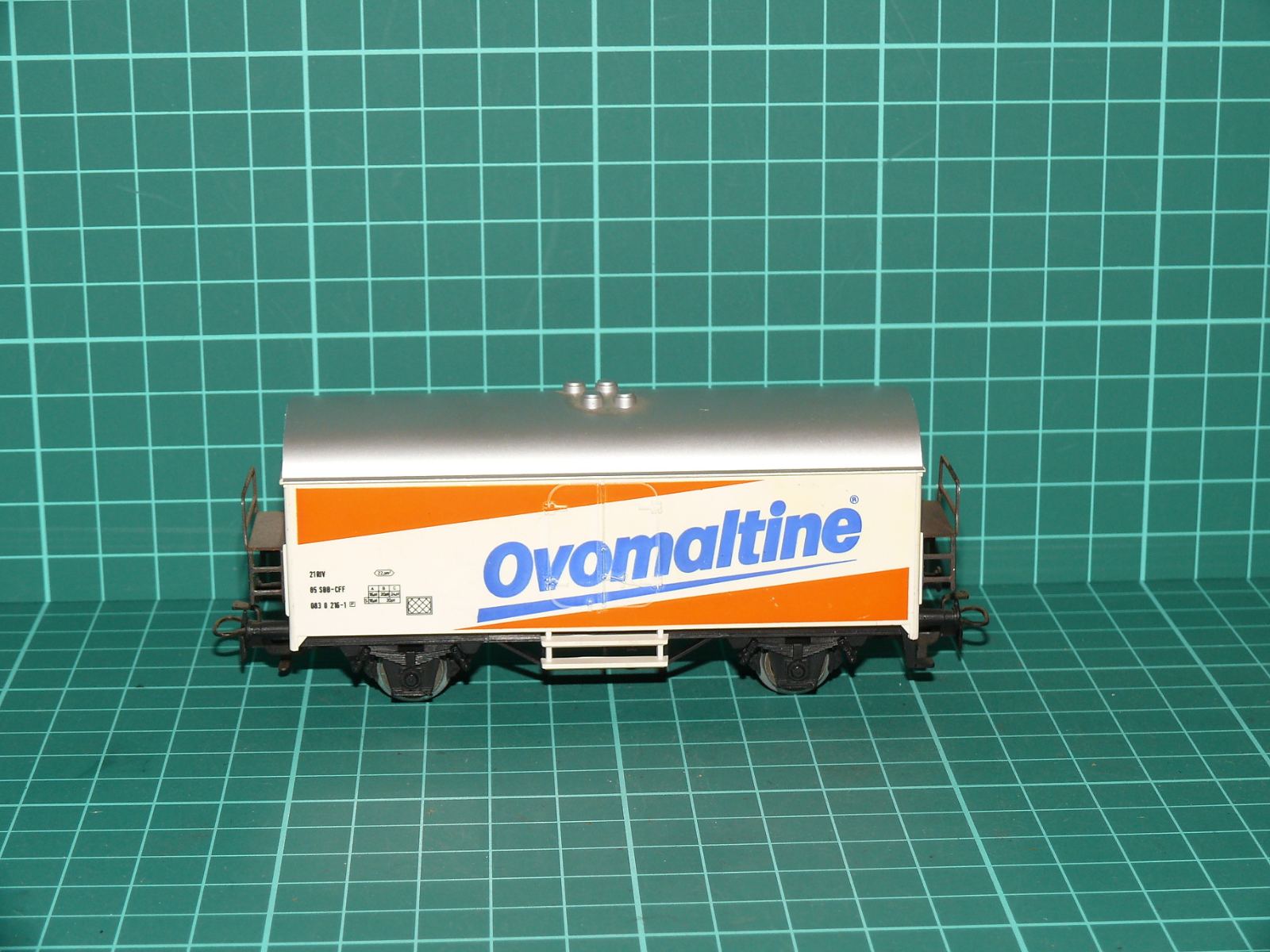Märklin H0 4428 – Dvounápravový chladicí vůz "Ovomaltine" SBB-CFF (Ep. IV) – H0