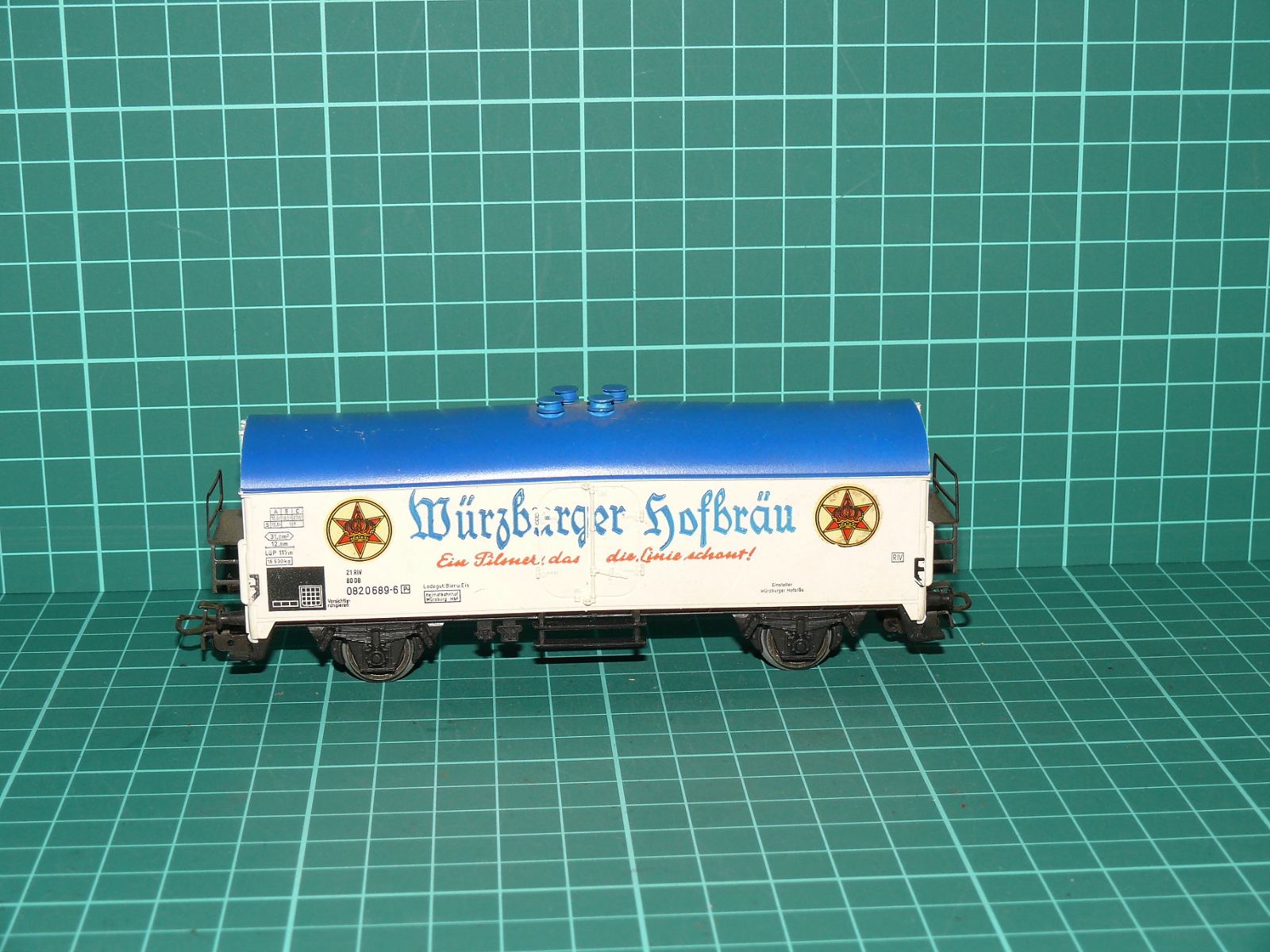 Märklin H0 – Dvounápravový chladicí pivní vůz "Würzburger Hofbräu" DB (Ep. IV) – H0