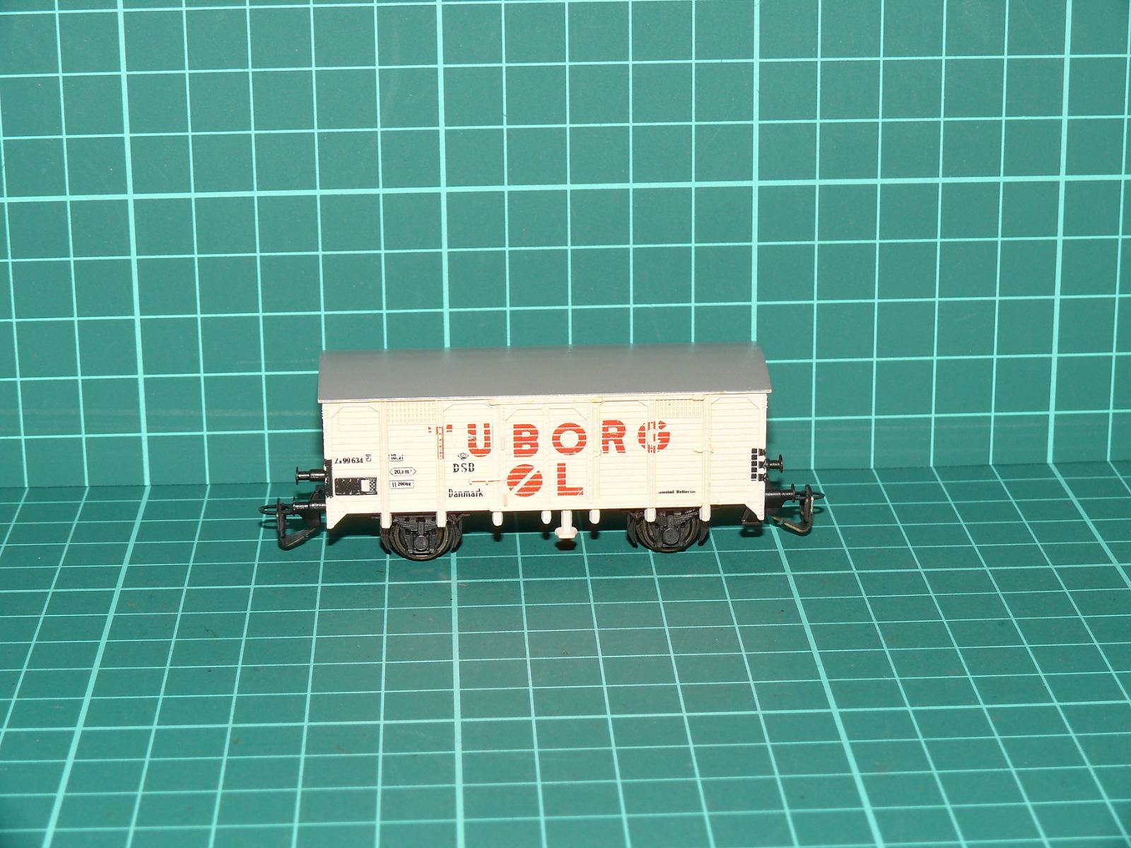 BTTB TT – Dvounápravový chladicí / pivní vůz "TUBORG ØL" DSB (Za 99 634) – TT