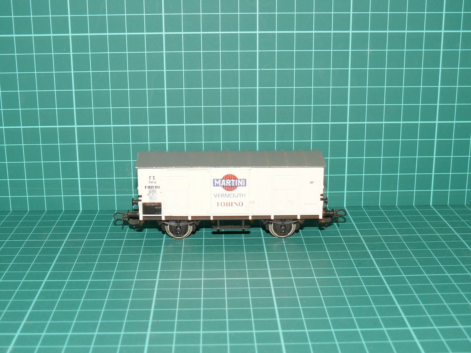 PIKO H0 – Dvounápravový chladicí vůz „MARTINI Vermouth Torino“ FS (kat. č. 5/6445/013 / DC, bez krabičky) – H0