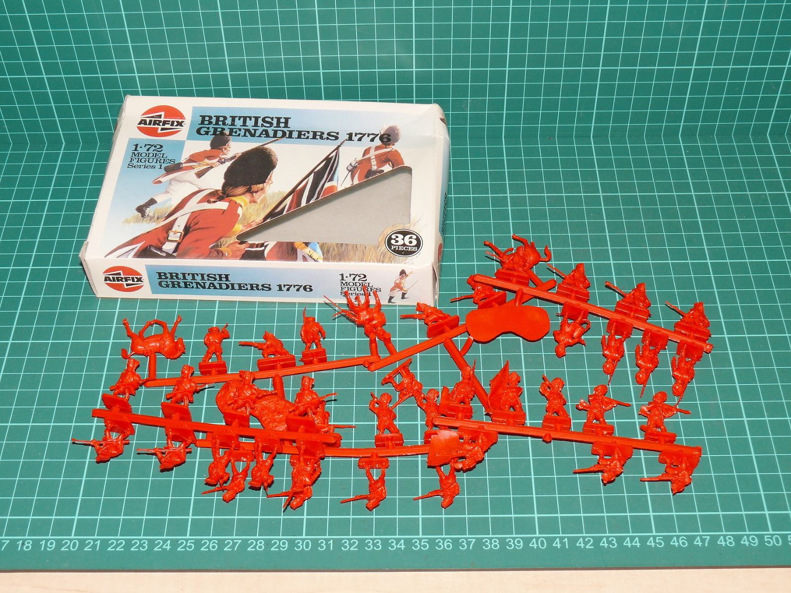 AIRFIX 1:72 – British Grenadiers 1776 (kat. č. 01740 / Series 1, kompletní sada 36 dílů) – Jiné velikosti
