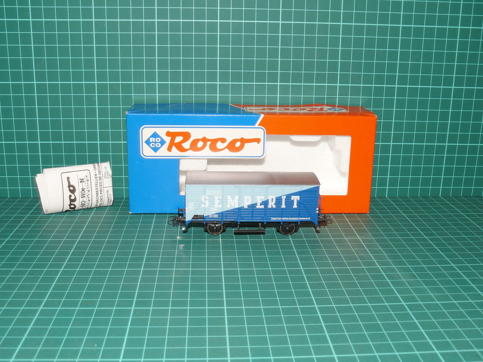 Roco H0 – Dvounápravový chladicí / reklamní vůz „Semperit“ ÖBB (kat. č. 47280, OVP) – H0