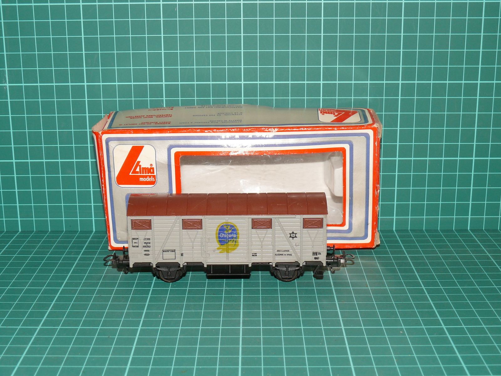 LIMA H0 – Dvounápravový chladicí / izotermický vůz „Chiquita“, FS Italia (kat. č. 30 3167) – H0