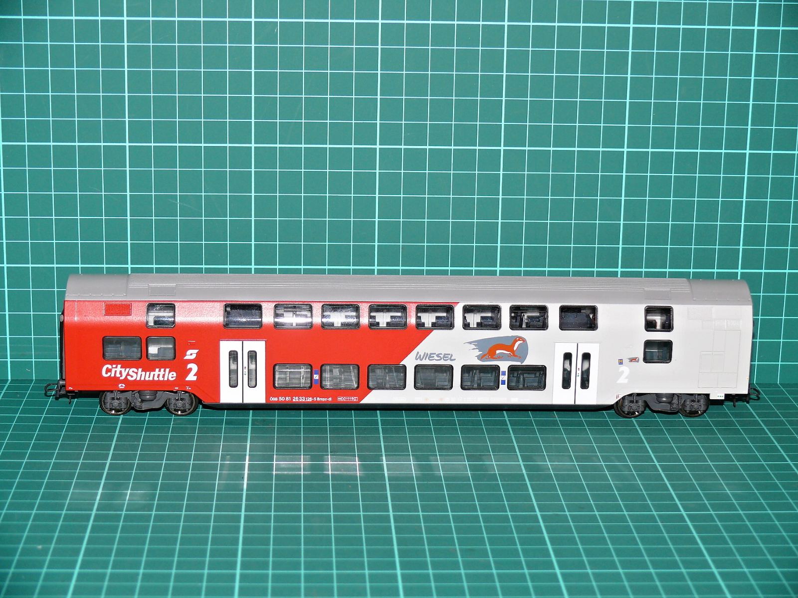 Roco - ÖBB CityShuttle Wiesel Patrový osobní vůz 2. třídy – H0