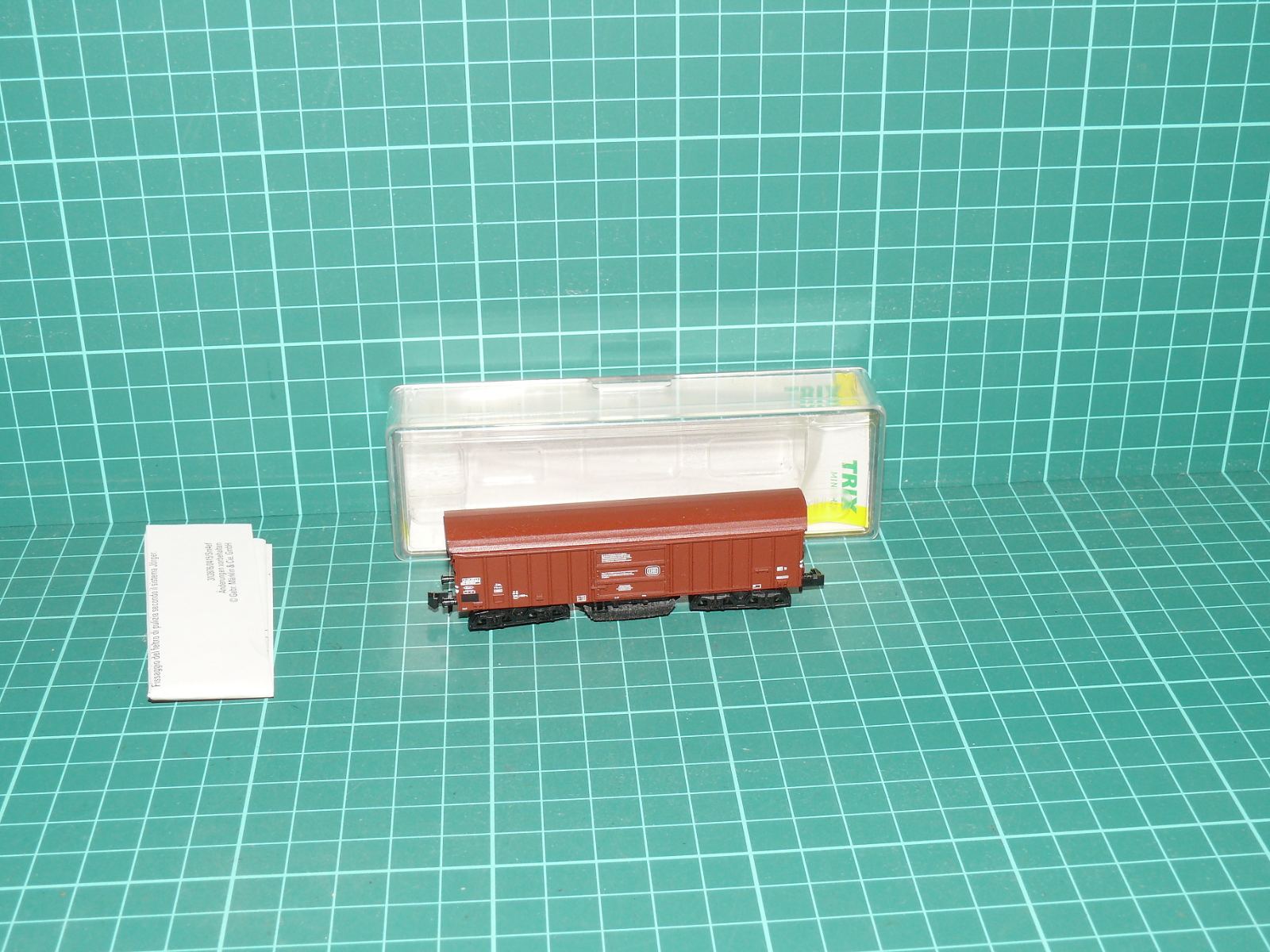 Trix Minitrix N - Čisticí kolejový vůz (Schienenreinigungswagen) DB, ep. IV, s krabičkou – N
