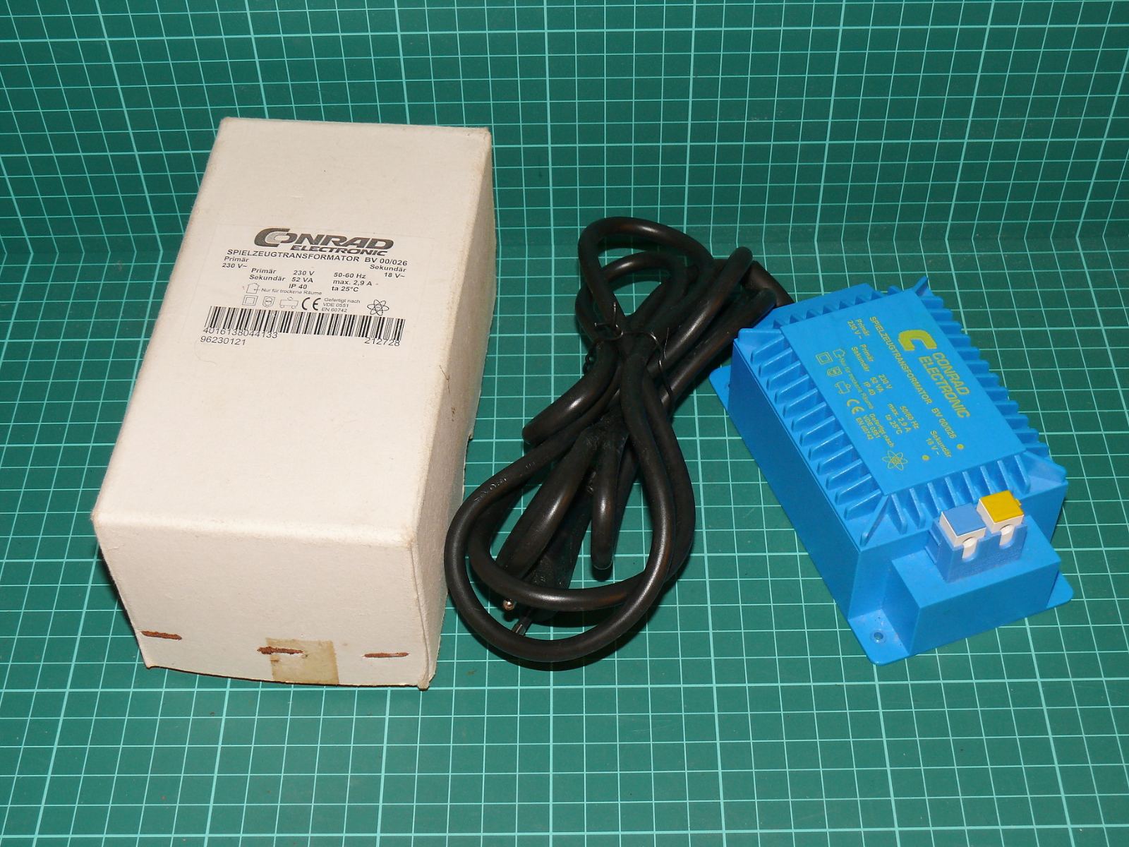 Conrad Electronic - Napájecí transformátor pro příslušenství 18 V~ / 52 VA (BV 00/026) – Napájení