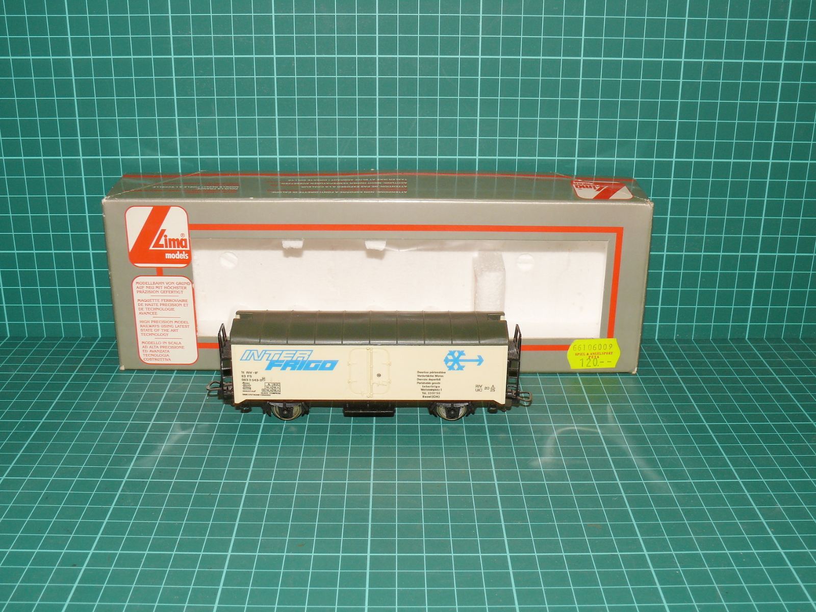 Lima 302848 H0 – Dvounápravový chladicí vůz Interfrigo FS, epocha IV – H0