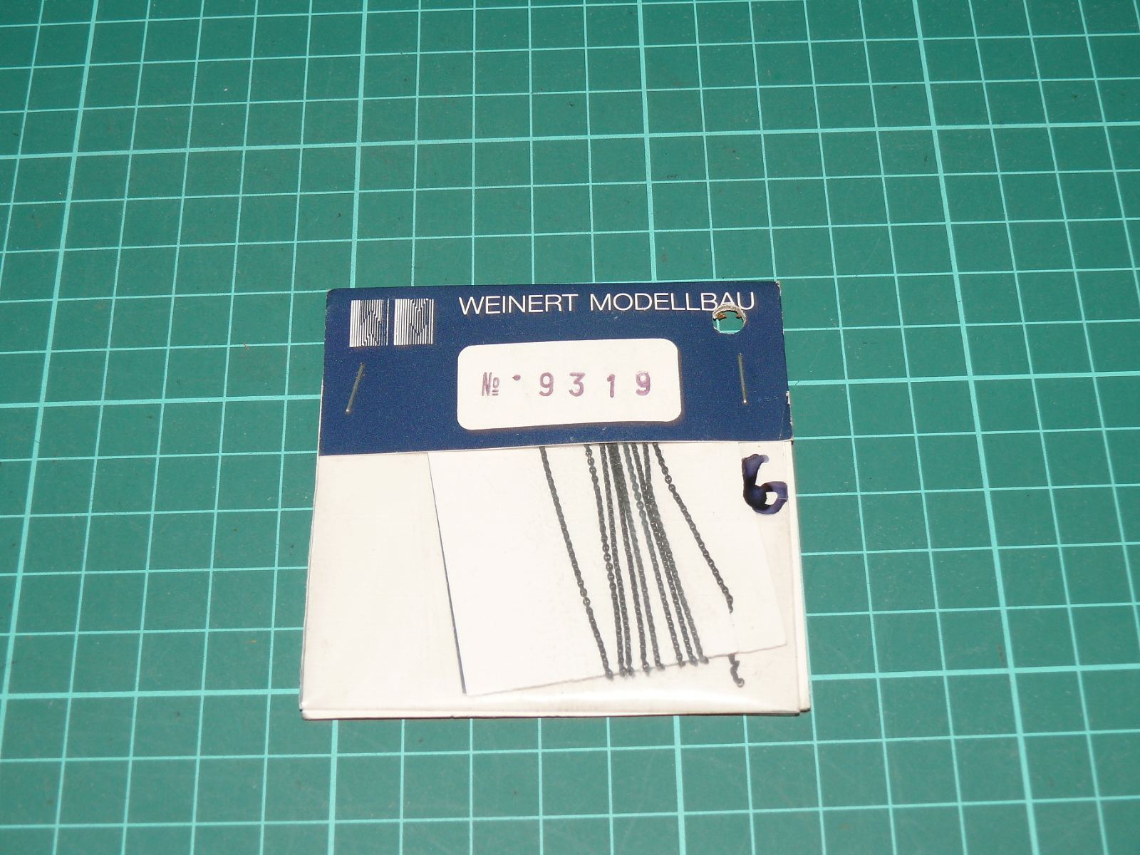 Weinert Modellbau H0 / univerzální – Jemný kovový modelářský řetízek, kat. č. 9319 – H0