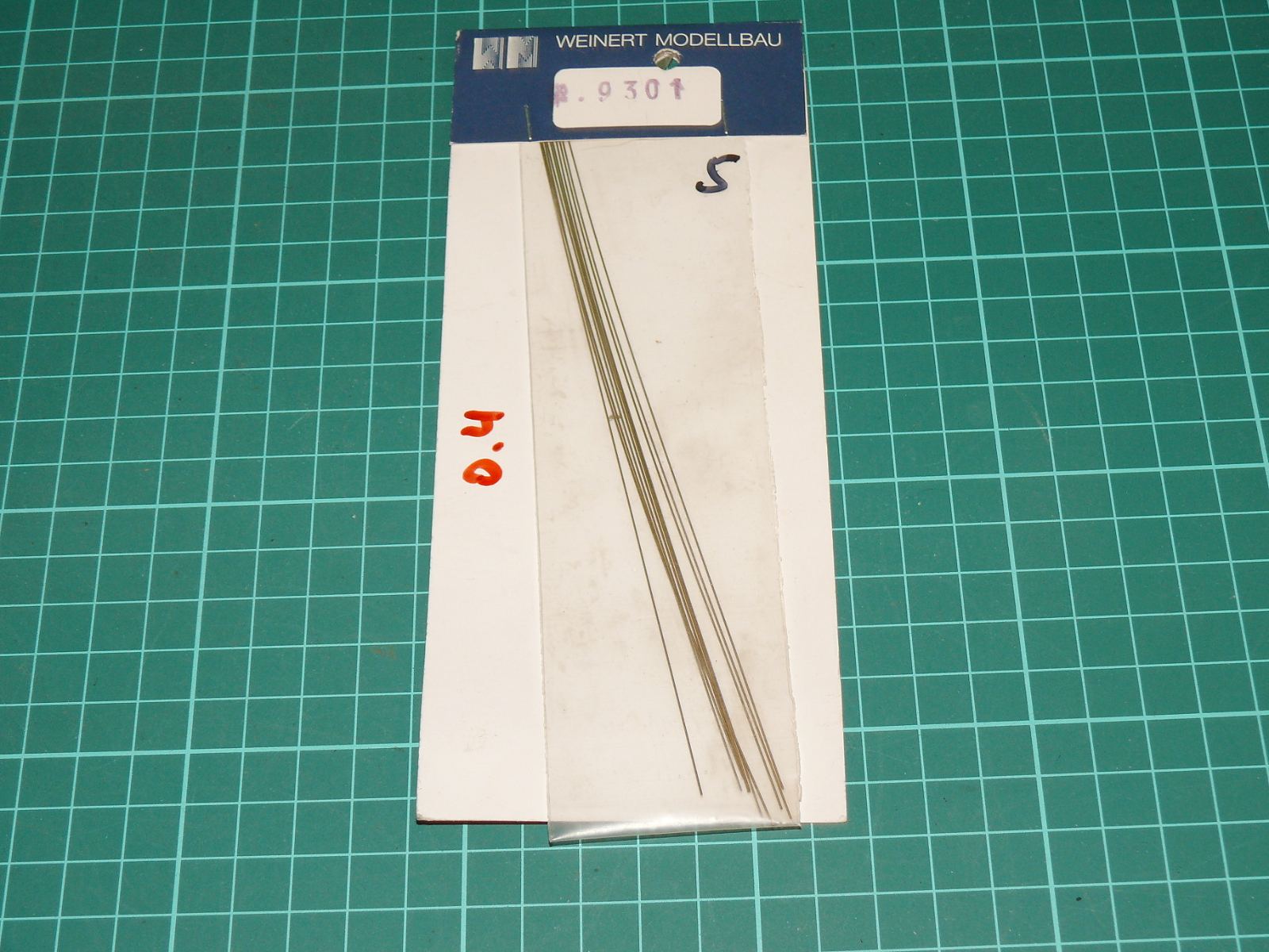 Weinert Modellbau H0 / univerzální – Mosazný modelářský drát ø 0,4 mm, kat. č. 9301 – H0