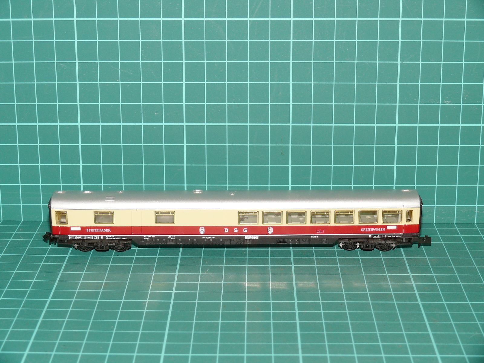 Arnold Rapido N - Čtyrnápravový jídelní vůz řady WR4üm "SPEISEWAGEN", DSG / DB, ep. III – N