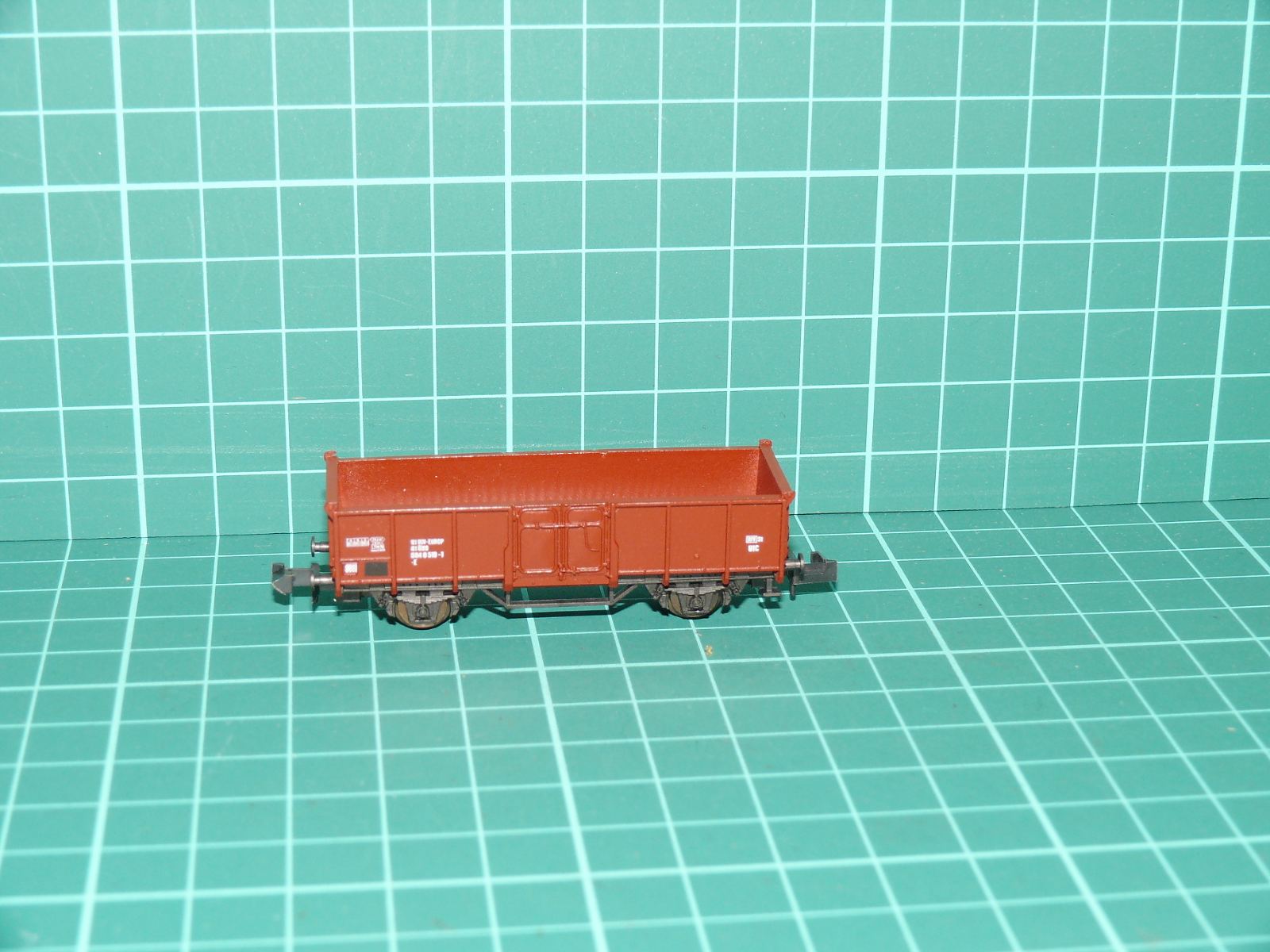 Roco N - Otevřený nákladní vůz Es (Omm 52) DB, červenohnědý – N