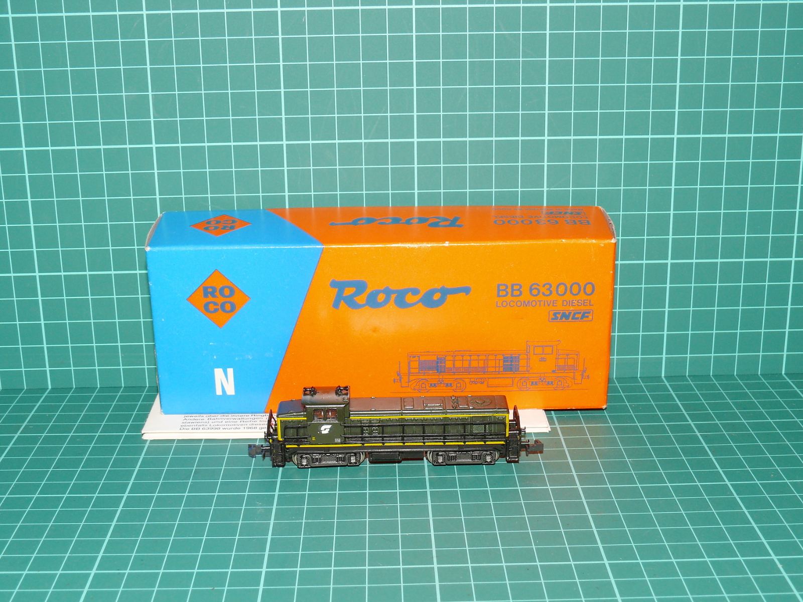 Roco N 02152A Dieselelektrická posunovací lokomotiva BB 63000 SNCF, ep. IV – N