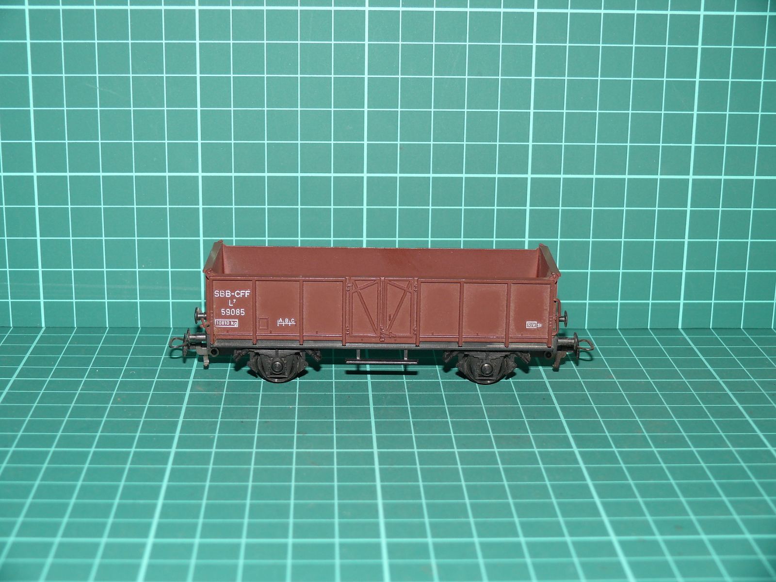 Kleinbahn H0 – Dvounápravový otevřený nákladní vůz L7 (59085), SBB CFF – H0