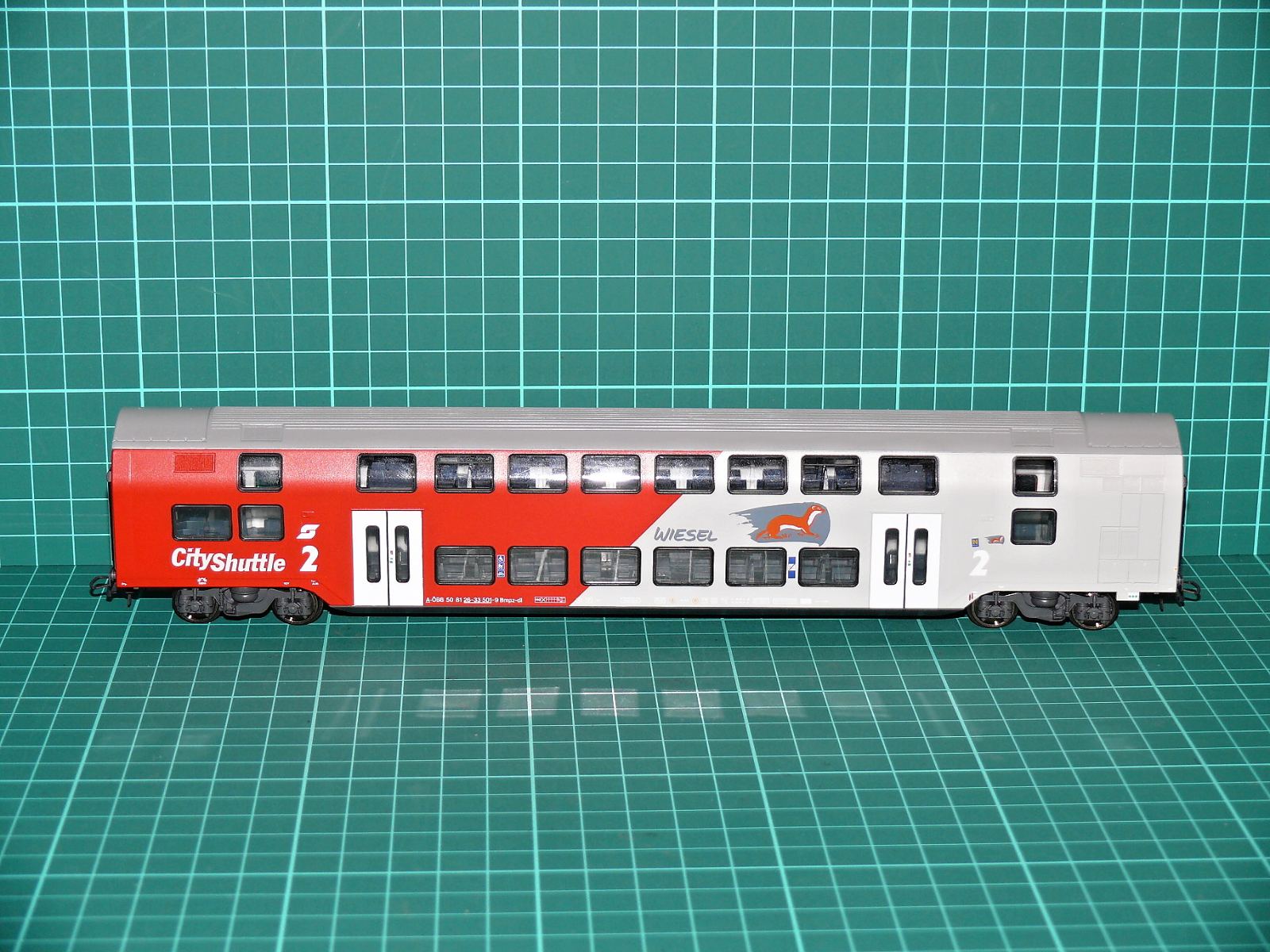 Kleinbahn / Roco - ÖBB Patrový osobní vůz 2. třídy CityShuttle „Wiesel“ – H0