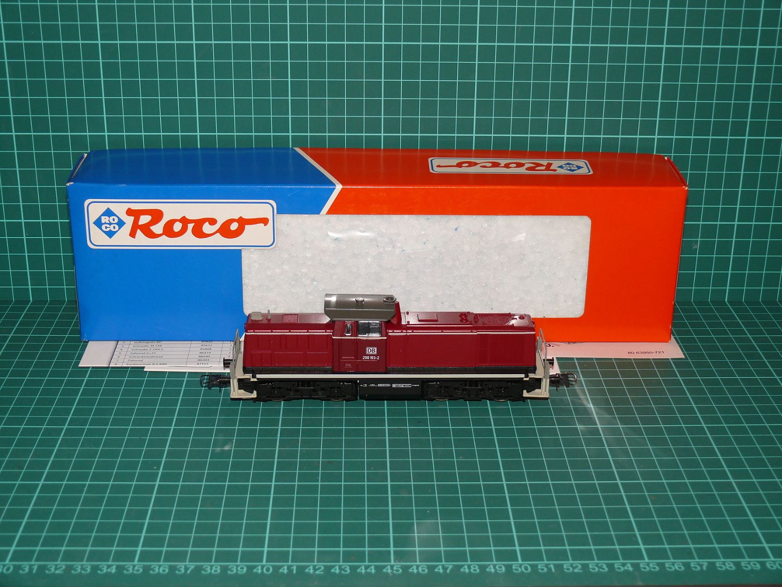 Roco H0 63953 – 4nápravová dieselová lokomotiva BR 290 193-2 (V 90), DB AG (Ep. V, DC s digitálním rozhraním) – H0