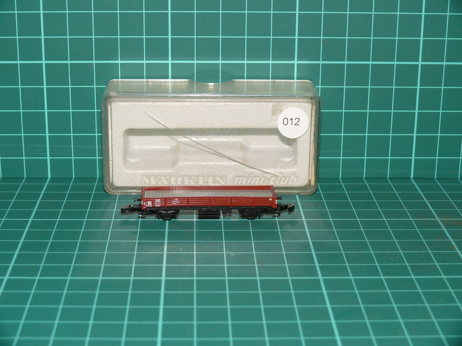 Märklin mini-club Z (1:220) – Dvounápravový nízkostěnný nákladní vůz Kklm 505 DB v krabičce (kat. č. 8610) – Jiné velikosti